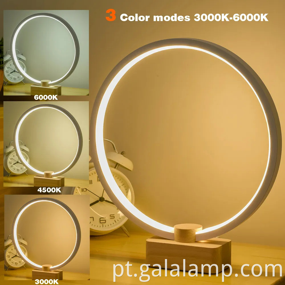 Madeira sólida inteligente, lâmpada de mesa LED, criatividade única, presente USB